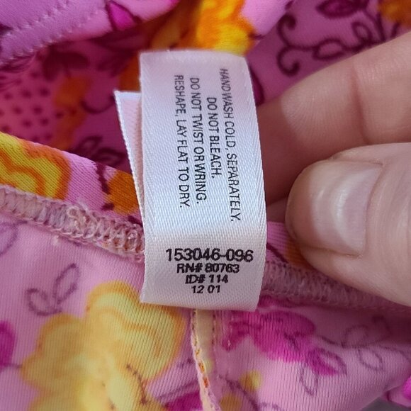 Victorias Secret Pink Floral‎ One Piece Swimsuit 8D - Picture 6 of 9